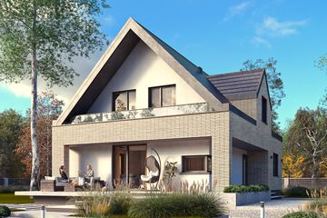  Projekt domu Krzemień (BSA2375) - projekt domu parterowego z poddaszem - Zdjęcie 1