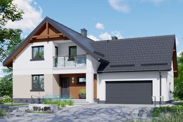  Projekt domu APS 195+2G (LUA1640) - projekt domu parterowego z poddaszem - Zdjęcie 1