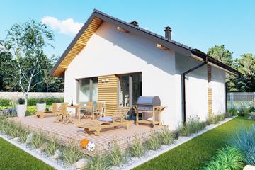  Projekt domu Parterowy 25 (BBH1053) - projekt domu parterowego - Zdjęcie 4