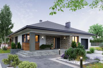  Projekt domu Blanka Rex (1896) (KRD3035) - projekt domu parterowego - Zdjęcie 5