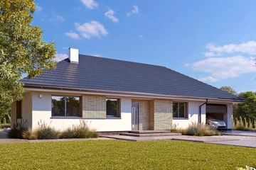  Projekt domu Gwiazdka 6 (BSA2376) - projekt domu parterowego - Zdjęcie 1