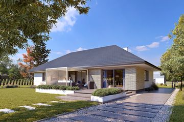  Projekt domu Gwiazdka 6 (BSA2376) - projekt domu parterowego - Zdjęcie 2