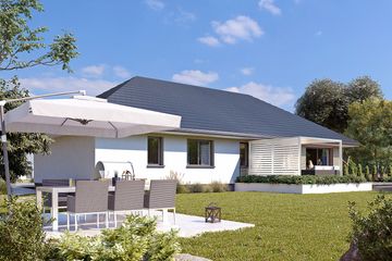  Projekt domu Gwiazdka 6 (BSA2376) - projekt domu parterowego - Zdjęcie 3