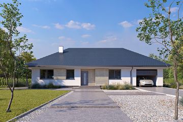  Projekt domu Gwiazdka 6 (BSA2376) - projekt domu parterowego - Zdjęcie 4