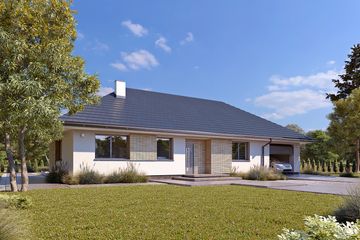  Projekt domu Gwiazdka 6 (BSA2376) - projekt domu parterowego - Zdjęcie 6