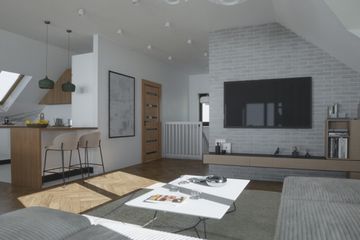  Projekt domu Barcice (KRP2799) - projekt domu parterowego z poddaszem - Zdjęcie 3