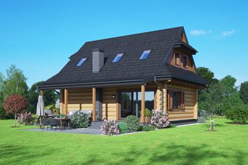 Projekt domu Krasnorost dw (KRP2782) - projekt domu parterowego z poddaszem - Zdjęcie 2