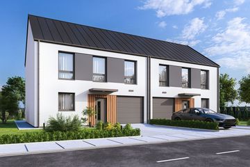  Projekt domu Sara 3 - dwulokalowy LLL (WRD3257) - projekt domu z pełnym piętrem - Zdjęcie 1