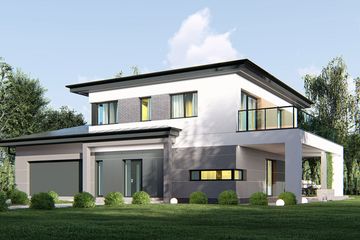  Projekt domu uA408 (WCB1528) - projekt domu z pełnym piętrem - Zdjęcie 1