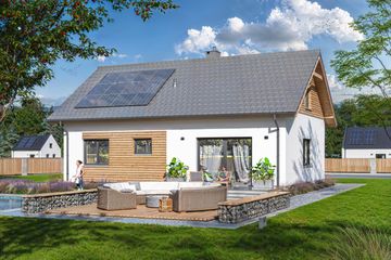  Projekt domu Tamlin (WOE1196) - projekt domu parterowego - Zdjęcie 3