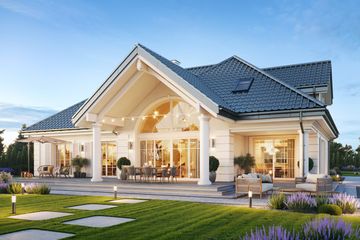  Projekt domu Willa Parkowa 9 (WAH2150) - projekt domu parterowego z poddaszem - Zdjęcie 1