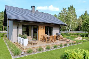  Projekt domu Parterowy 28 (BBH1056) - projekt domu parterowego - Zdjęcie 3