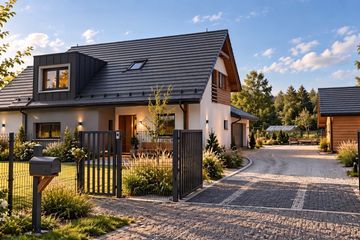 Projekt domu eko Typowy 63 - parterowy z poddaszem dom o powierzchni 146,75 m², dach dwuspadowy - ujęcie 2