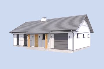  Projekt domu Faro szkielet drewniany (SLN2837) - projekt domu parterowego - Zdjęcie 4