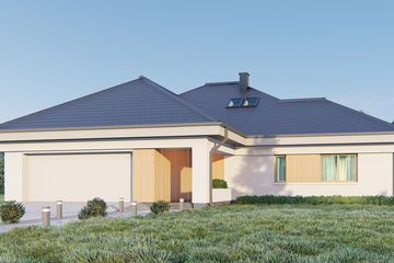  Projekt domu uA9v4 (WCB1550) - projekt domu parterowego - Zdjęcie 1