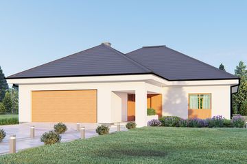  Projekt domu uA9v5 (WCB1551) - projekt domu parterowego - Zdjęcie 1