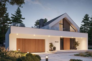  Projekt domu NewHouse 755 G2 (KRZ1096) - projekt domu parterowego z poddaszem - Zdjęcie 1