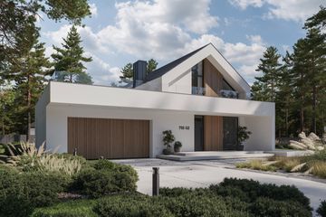  Projekt domu NewHouse 755 G2 (KRZ1096) - projekt domu parterowego z poddaszem - Zdjęcie 2