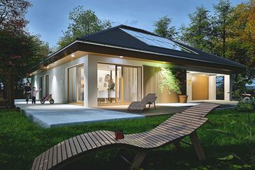  Projekt domu Srebrna II z garażem 1-st. [A] (WRF2456) - projekt domu parterowego - Zdjęcie 4