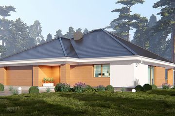  Projekt domu uA8v6 (WCB1552) - projekt domu parterowego - Zdjęcie 1
