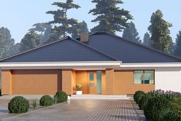  Projekt domu uA8v6 (WCB1552) - projekt domu parterowego - Zdjęcie 2