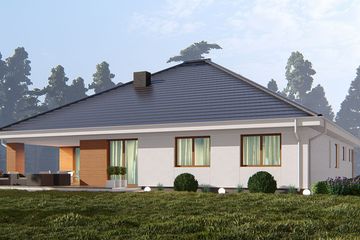  Projekt domu uA8v6 (WCB1552) - projekt domu parterowego - Zdjęcie 5