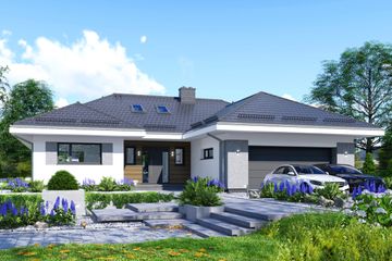  Projekt domu APS 312 wariant 4 (LUA1642) - projekt domu parterowego - Zdjęcie 1