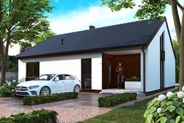  Projekt domu Ka209 (PKT1319) - projekt domu parterowego - Zdjęcie 1