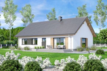  Projekt domu Mokka 18 plus (WOF1232) - projekt domu parterowego - Zdjęcie 4