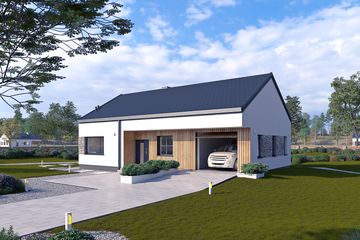  Projekt domu Olcha (BSA2378) - projekt domu parterowego - Zdjęcie 2