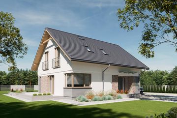  Projekt domu N40-BG (KKG1033) - projekt domu parterowego z poddaszem - Zdjęcie 1