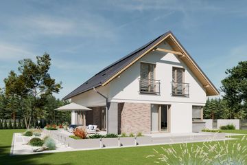  Projekt domu N40-BG (KKG1033) - projekt domu parterowego z poddaszem - Zdjęcie 2
