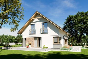  Projekt domu N40-BG (KKG1033) - projekt domu parterowego z poddaszem - Zdjęcie 3