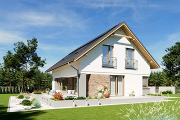  Projekt domu N40-BG (KKG1033) - projekt domu parterowego z poddaszem - Zdjęcie 4