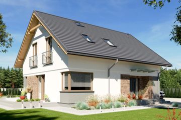  Projekt domu N40-BG (KKG1033) - projekt domu parterowego z poddaszem - Zdjęcie 1