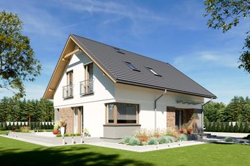  Projekt domu N40-BG (KKG1033) - projekt domu parterowego z poddaszem - Zdjęcie 2