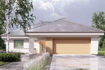  Projekt domu uA9v6 (WCB1553) - projekt domu parterowego - Zdjęcie 1