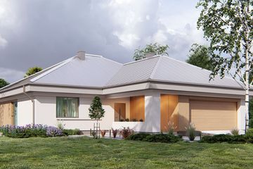  Projekt domu uA9v6 (WCB1553) - projekt domu parterowego - Zdjęcie 2