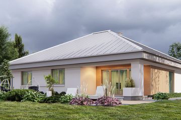  Projekt domu uA9v6 (WCB1553) - projekt domu parterowego - Zdjęcie 4