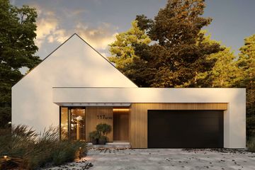  Projekt domu HomeKoncept 117 G2 wariant 02 (KRX1265) - projekt domu parterowego - Zdjęcie 1