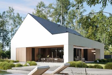  Projekt domu HomeKoncept 119 G2 (KRX1266) - projekt domu parterowego z poddaszem - Zdjęcie 1