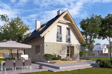  Projekt domu Gucio (BSA2379) - projekt domu parterowego z poddaszem - Zdjęcie 2