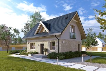  Projekt domu Gucio (BSA2379) - projekt domu parterowego z poddaszem - Zdjęcie 4