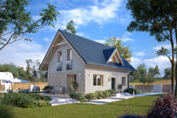  Projekt domu Gucio (BSA2379) - projekt domu parterowego z poddaszem - Zdjęcie 6