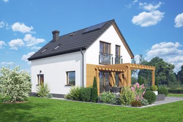  Projekt domu Orłowo bb 70 (KRP2804) - projekt domu parterowego z poddaszem - Zdjęcie 2