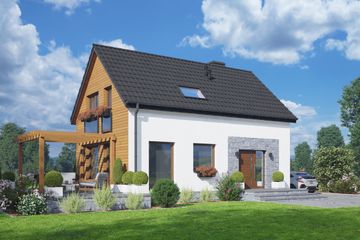  Projekt domu Świecie bb 70 (KRP2805) - projekt domu parterowego z poddaszem - Zdjęcie 1