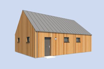  Projekt garażu G359 garaż dwustanowiskowy (SLN2849) - projekt garażu parterowego - Zdjęcie 2