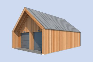  Projekt garażu G359 garaż dwustanowiskowy (SLN2849) - projekt garażu parterowego - Zdjęcie 4