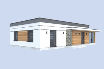  Projekt domu Lens 3 dom mieszkalny (SLN2859) - projekt domu parterowego - Zdjęcie 3