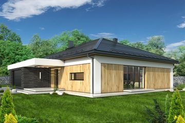  Projekt domu HG-H8 (KRM1101) - projekt domu parterowego - Zdjęcie 7